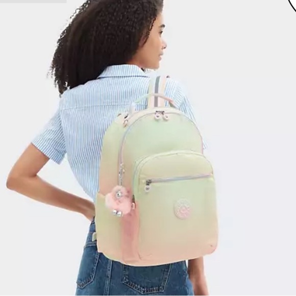 Kipling Seoul Large Laptop Backpack, bag Gradient Combo - Picture 10 of 16